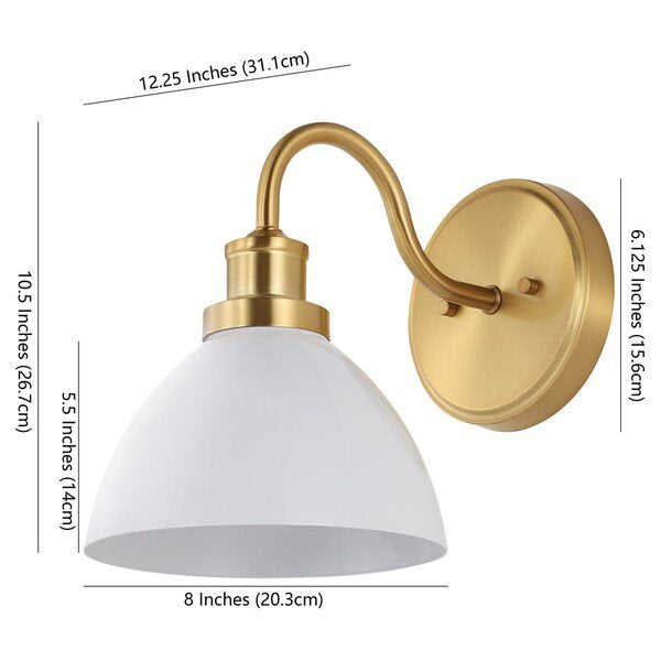 Safavieh Genetta Wall Sconce - Gold | Sconces | Modishstore - 3