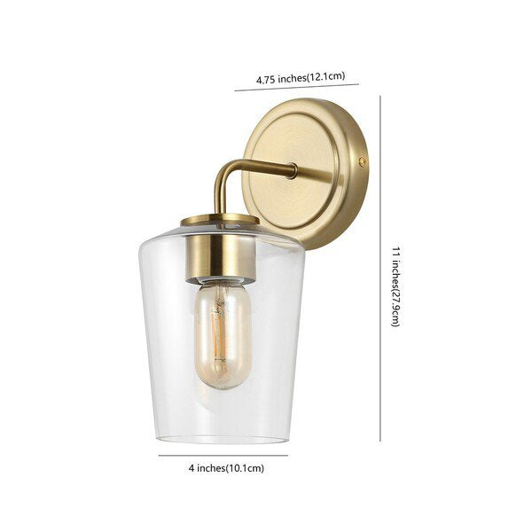 Safavieh Prospect Wall Sconce - Satin Brass | Sconces | Modishstore - 3