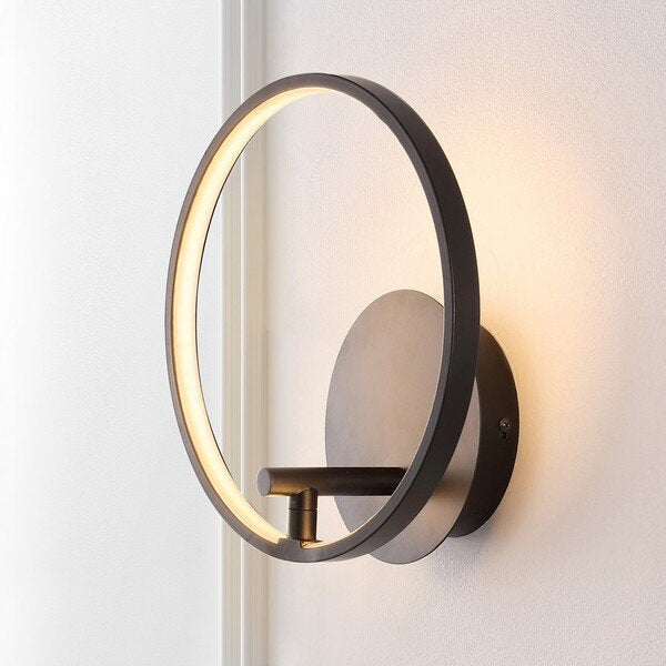 Safavieh Jolyn Wall Sconce - Matte Black | Sconces | Modishstore