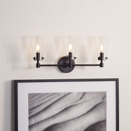 Safavieh Lonsen Vanity Sconce - Matte Black | Sconces | Modishstore