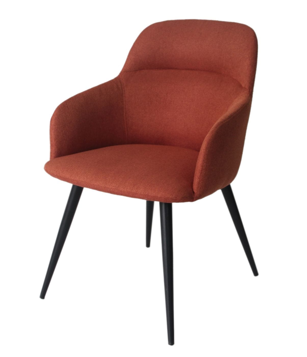 Modrest Scranton - Modern Orange & Black Dining Chair | Modishstore | Dining Chairs