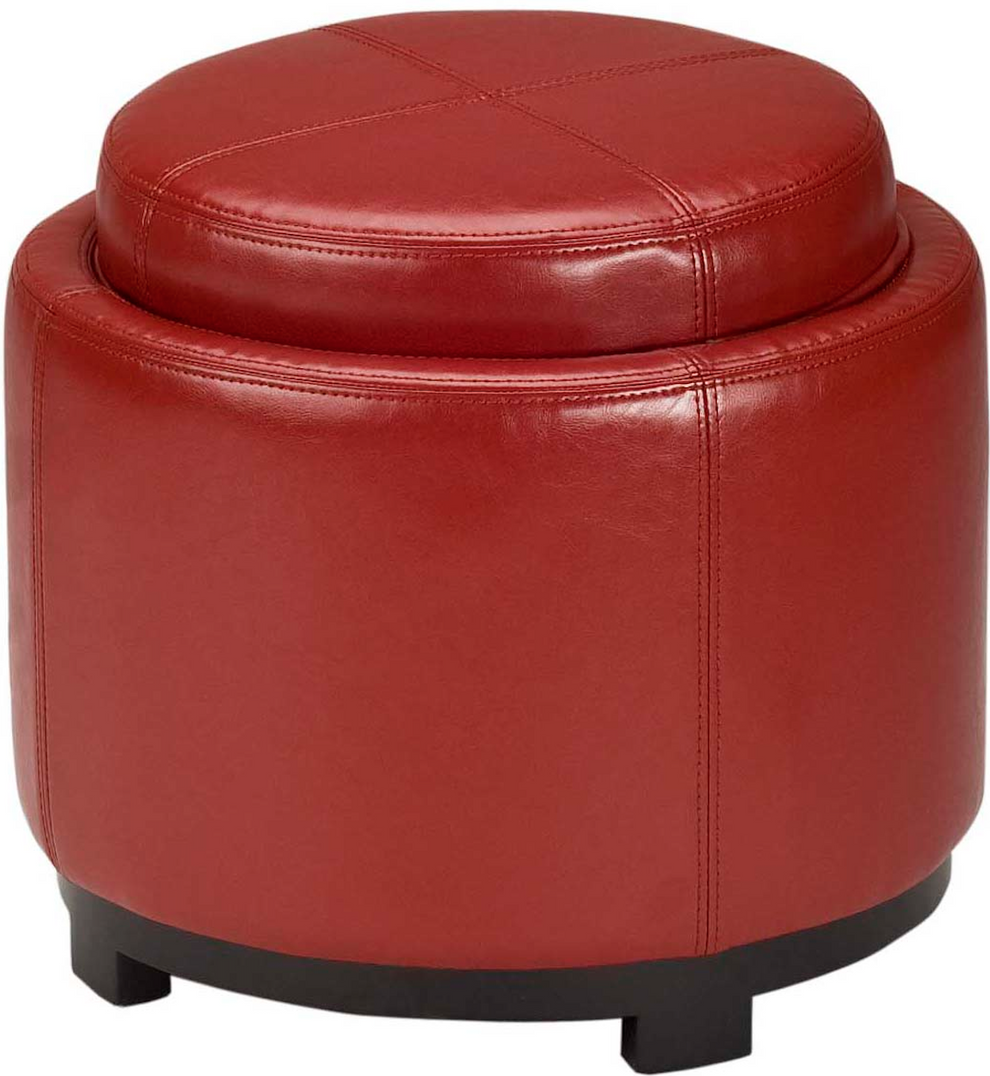 Safavieh Chelsea Round Tray Ottoman | Ottomans | Modishstore - 9