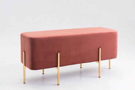 Vig Furniture Modrest Ranger Modern Copper Fabric Bench | Modishstore | Stools & Benches