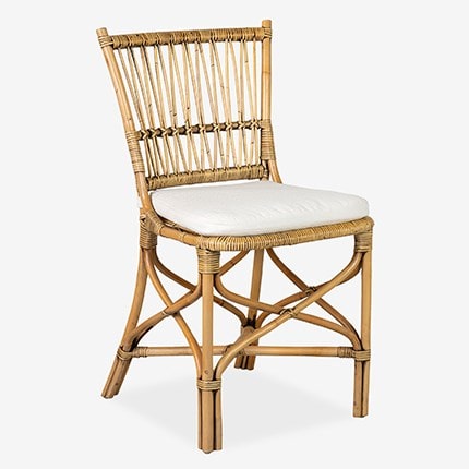 Boda Rattan Side Chair - Honey Set of 2 by Jeffan | Side Chairs | Modishstore