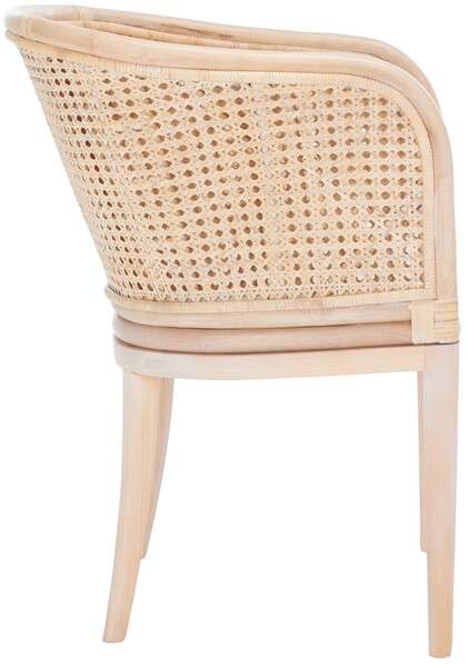 Safavieh Sistine Arm Chair W/ Cushion - Natural White Wash | Armchairs | Modishstore - 2