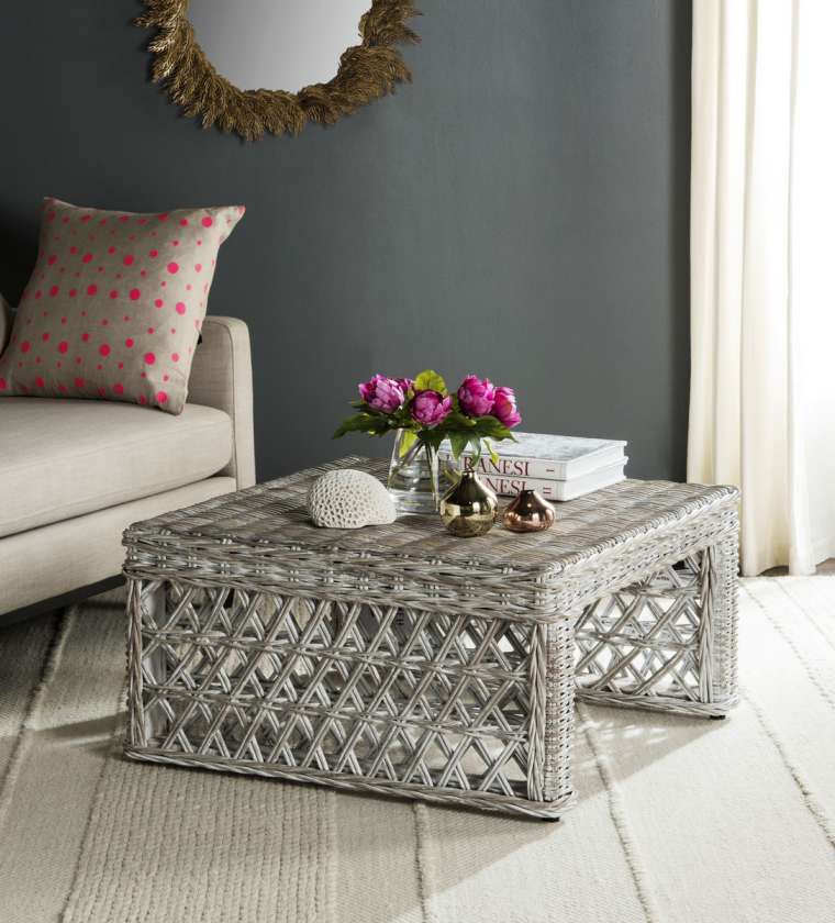 Safavieh Shila Wicker Coffee Table | Coffee Tables | Modishstore - 2