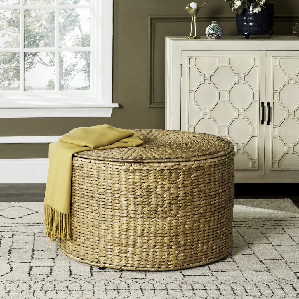 Safavieh Jesse Wicker Storage Coffee Table - Natural | Coffee Tables | Modishstore