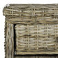 Safavieh Lagos Natural Grey Wicker Nightstand With Drawer And 8"H Storage | Nightstands | Modishstore - 4