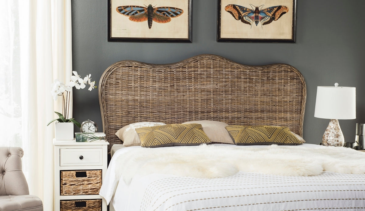 Safavieh Imelda Headboard Full Size - Grey | Headboards | Modishstore