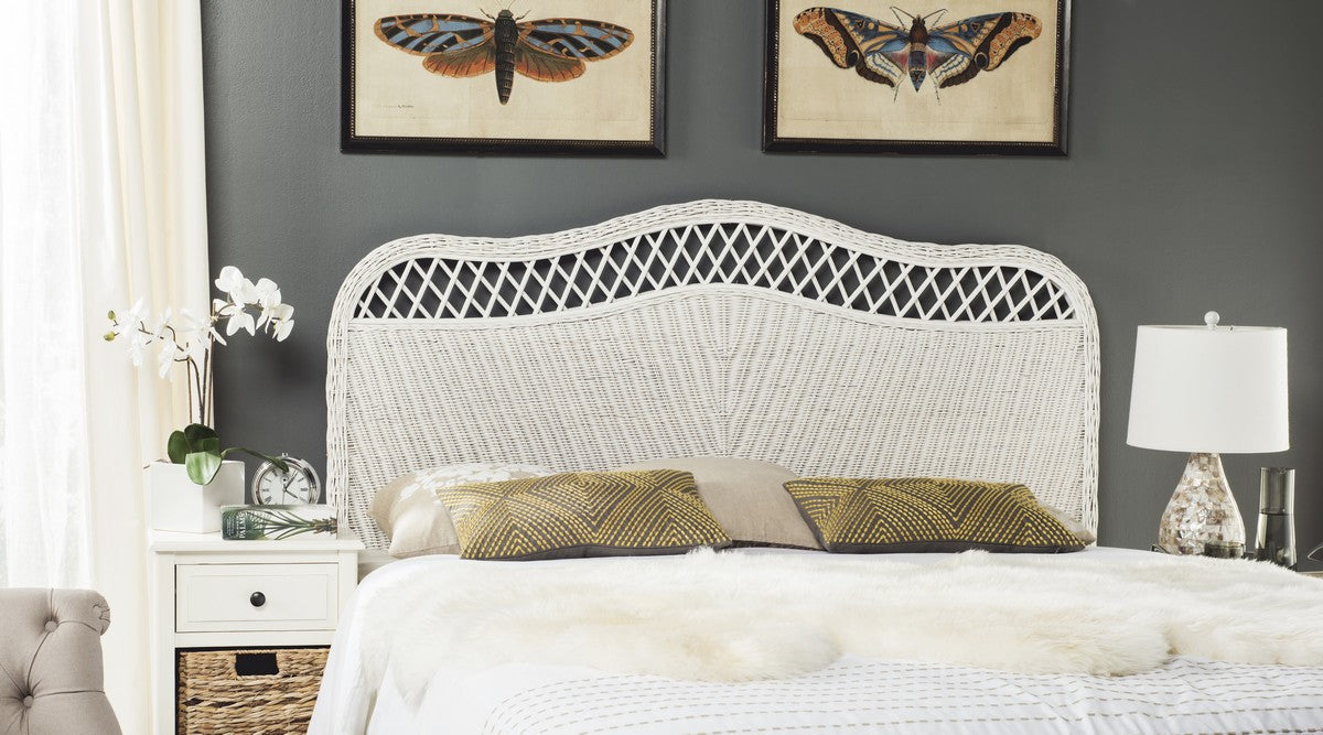 Safavieh Sephina Headboard Full Size - White | Headboards | Modishstore