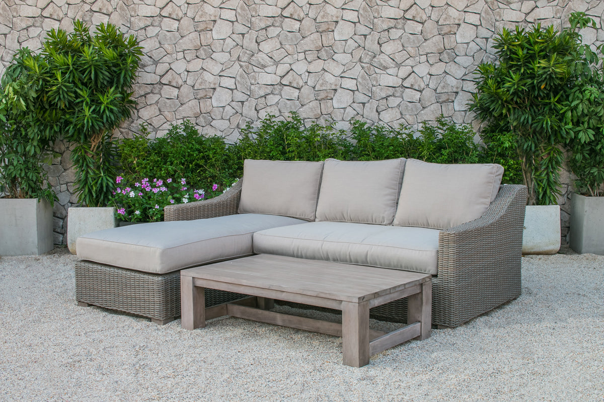 Renava Seacliff Outdoor Wicker Sectional Sofa Set | Modishstore | Outdoor Sofas, Loveseats & Sectionals