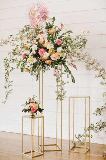 Senza Multifunctional Stand for Floral Arrangements By Accent Decor | Stands | Modishstore - 1