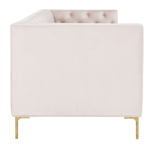 Safavieh Vydia Tufted Sofa - Blush | Sofas | Modishstore - 4
