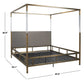 Safavieh Dorothy Acrylic Canopy Bed - Gold | Beds | Modishstore - 4