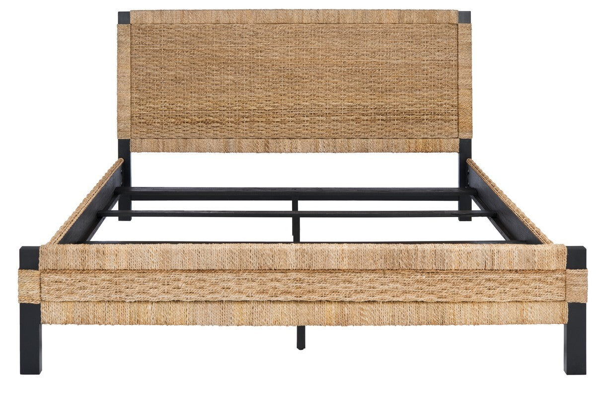 Safavieh Galen Woven Banana Stem Bed | Beds | Modishstore - 4