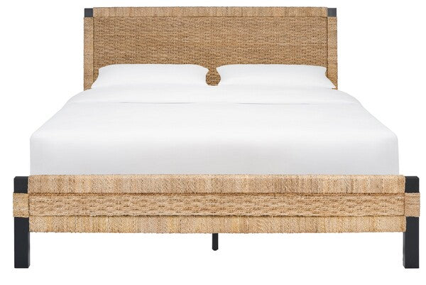 Safavieh Galen Woven Banana Stem Bed | Beds | Modishstore - 2