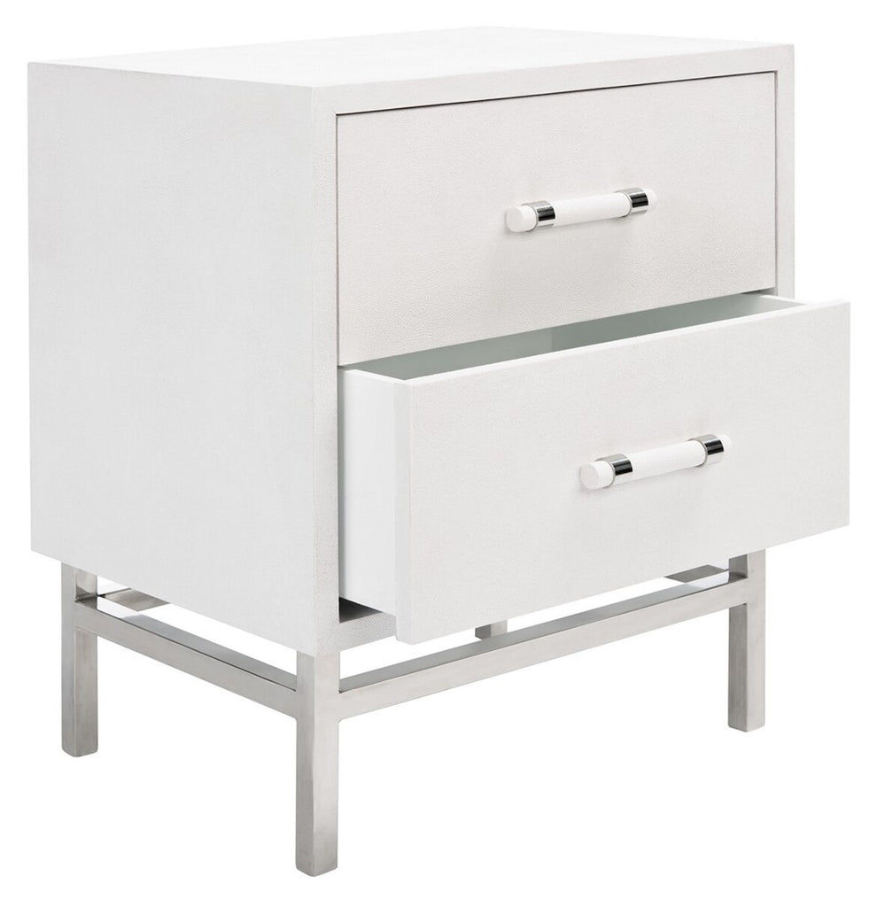 Safavieh Ranger Faux Shagreen Nightstan | Nightstands | Modishstore - 8