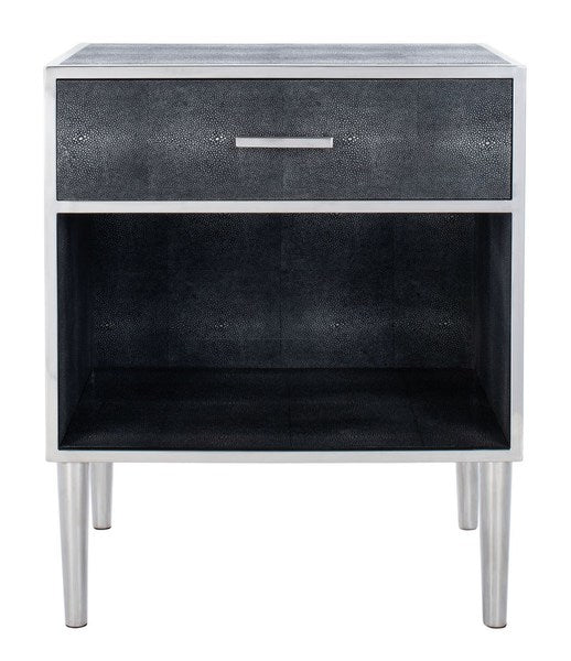 Safavieh Tammy Faux Shagreen Nightstand | Nightstands | Modishstore - 5