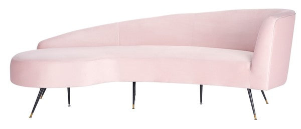 Safavieh Evangeline Parisian Sofa - Pale Pink | Sofas | Modishstore - 2