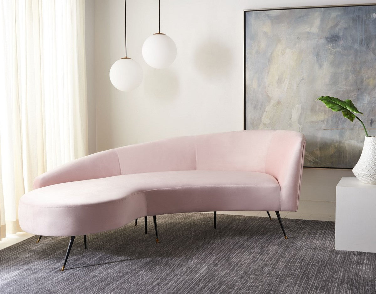 Safavieh Evangeline Parisian Sofa - Pale Pink | Sofas | Modishstore