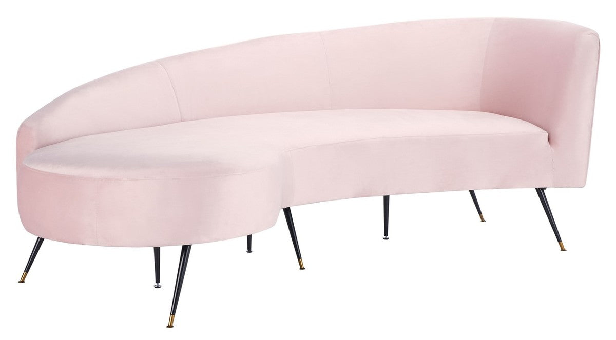 Safavieh Evangeline Parisian Sofa - Pale Pink | Sofas | Modishstore - 3