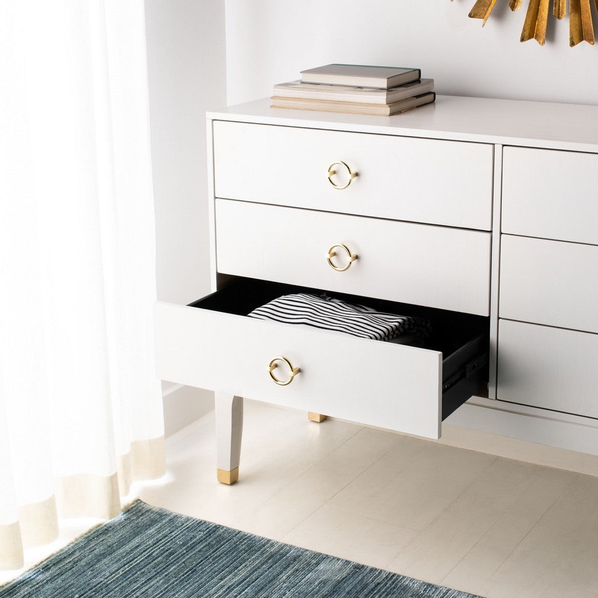 Safavieh Lorna Contemporary Dresser - White | Dressers | Modishstore - 4