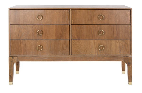 Safavieh Lorna Contemporary Dresser - Rustic Oak | Dressers | Modishstore - 2