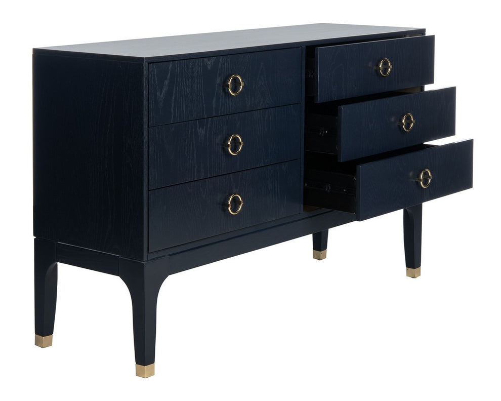 Safavieh Lorna Contemporary Dresser - Navy | Dressers | Modishstore - 3