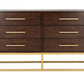 Safavieh Estelle Dresser - Walnut | Dressers | Modishstore - 2