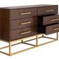 Safavieh Estelle Dresser - Walnut | Dressers | Modishstore - 3