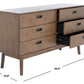 Safavieh Donald 6 Drawer Dresser - Wheat | Dressers | Modishstore - 4