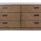 Safavieh Donald 6 Drawer Dresser - Wheat | Dressers | Modishstore - 2