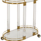 Safavieh Lennon Bar Trolley - Clear | Bar Carts | Modishstore - 2