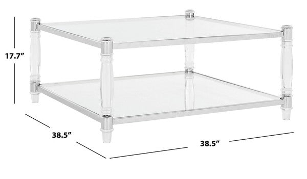 Safavieh Isabelle Coffee Table - Silver | Coffee Tables | Modishstore - 3
