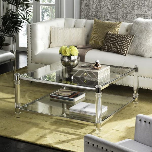 Safavieh Isabelle Coffee Table - Silver | Coffee Tables | Modishstore