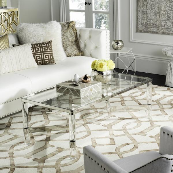 Safavieh Suzanna Coffee Table - Silver | Coffee Tables | Modishstore
