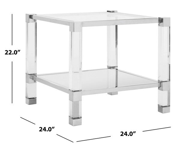 Safavieh Angie End Table - Silver | Accent Tables | Modishstore - 3