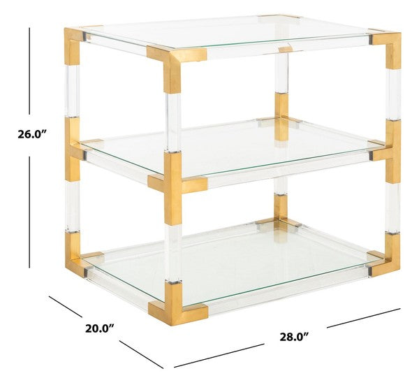 Safavieh Louisa End Table - Clear | Accent Tables | Modishstore - 3