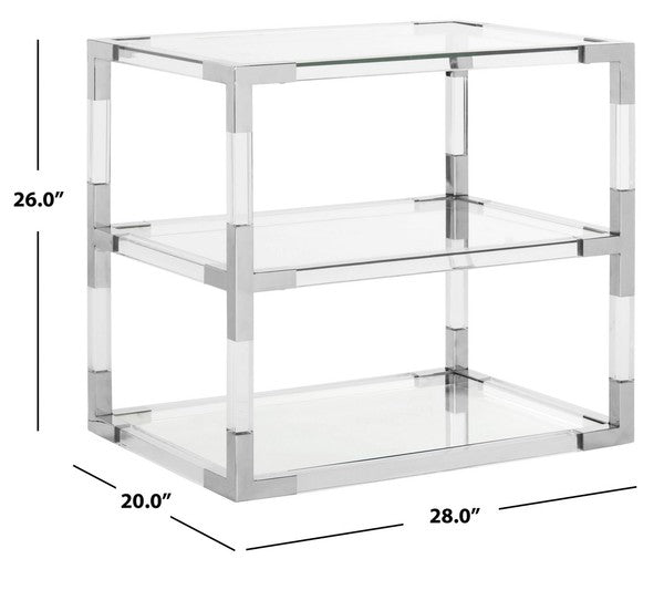 Safavieh Louisa End Table - Silver | Accent Tables | Modishstore - 3