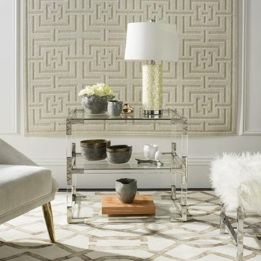 Safavieh Louisa End Table - Silver | Accent Tables | Modishstore