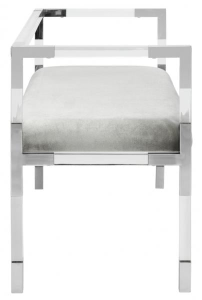 Safavieh Anastasia Bench - Silver | Benches | Modishstore - 4