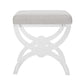 Safavieh Delfina Vanity Stool - Clear | Ottomans | Modishstore - 4