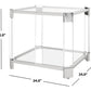 Safavieh Gianna Acrylic End Table - Clear | Accent Tables | Modishstore - 4