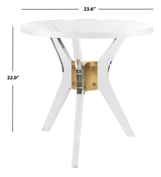 Safavieh Werner Acrylic End Table - Clear | Accent Tables | Modishstore - 3