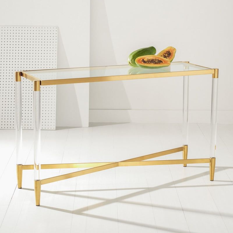 Safavieh Kyla Acrylic Console Table | Console Tables | Modishstore