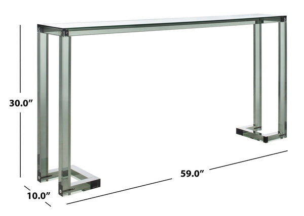 Safavieh Benji Acrylic Console Table - Black | Console Tables | Modishstore - 3
