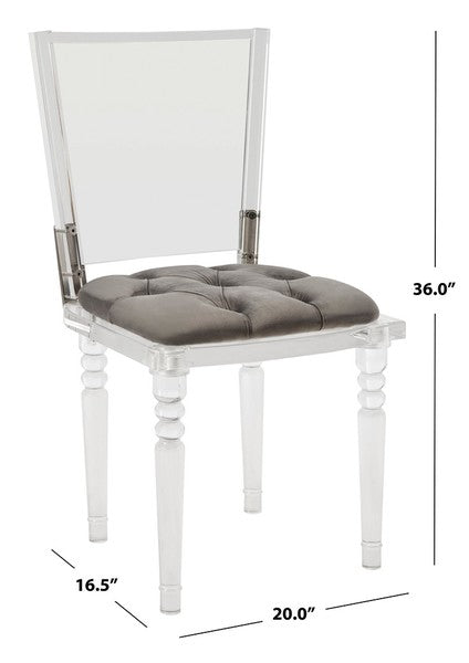 Safavieh Ella Acrylic Dining Chair - Clear | Dining Chairs | Modishstore - 3