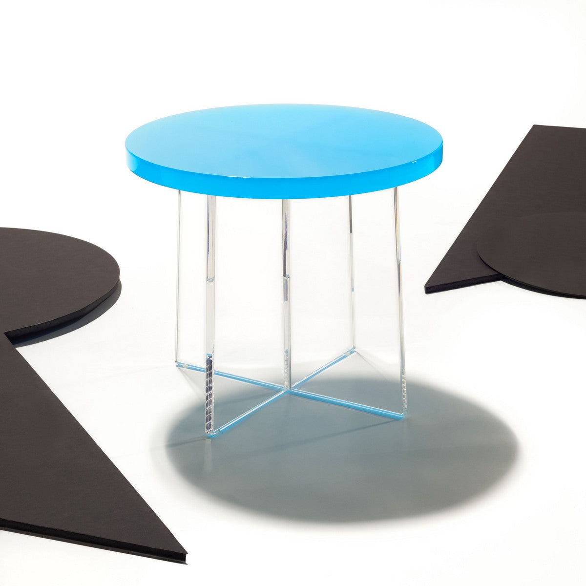 Safavieh Edwards Acryllic Accent Table - Turquoise | Accent Tables | Modishstore - 4