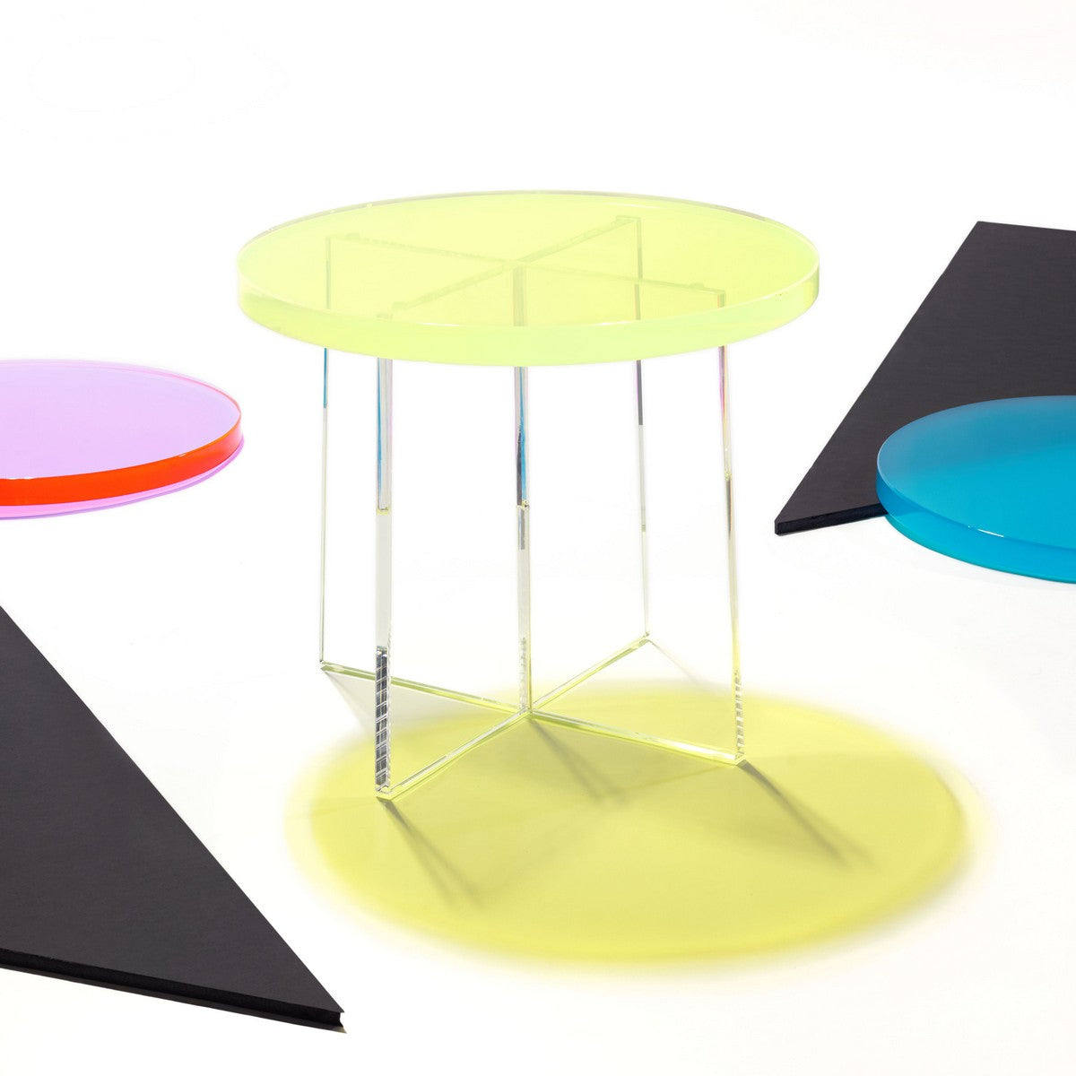 Safavieh Edwards Acryllic Accent Table - Neon | Accent Tables | Modishstore - 5