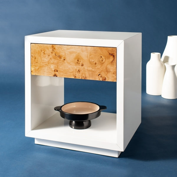 Safavieh Aldo Side Table - White | Accent Tables | Modishstore